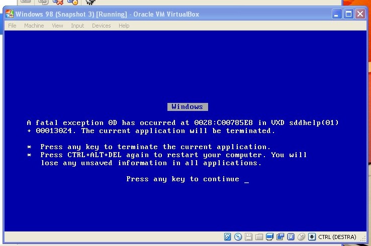 Windows 98 for virtualbox